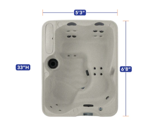 Azure Premier, 4 Seats with Lounge, Hot Tub and Spa