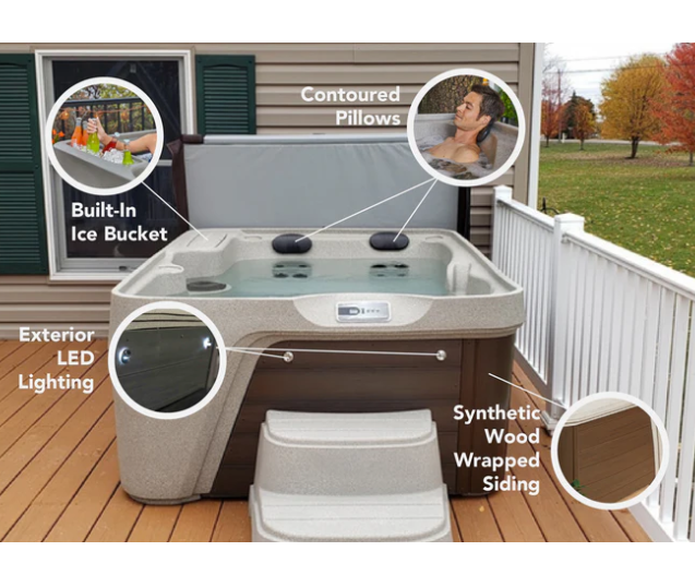 Azure Premier, 4 Seats with Lounge, Hot Tub and Spa