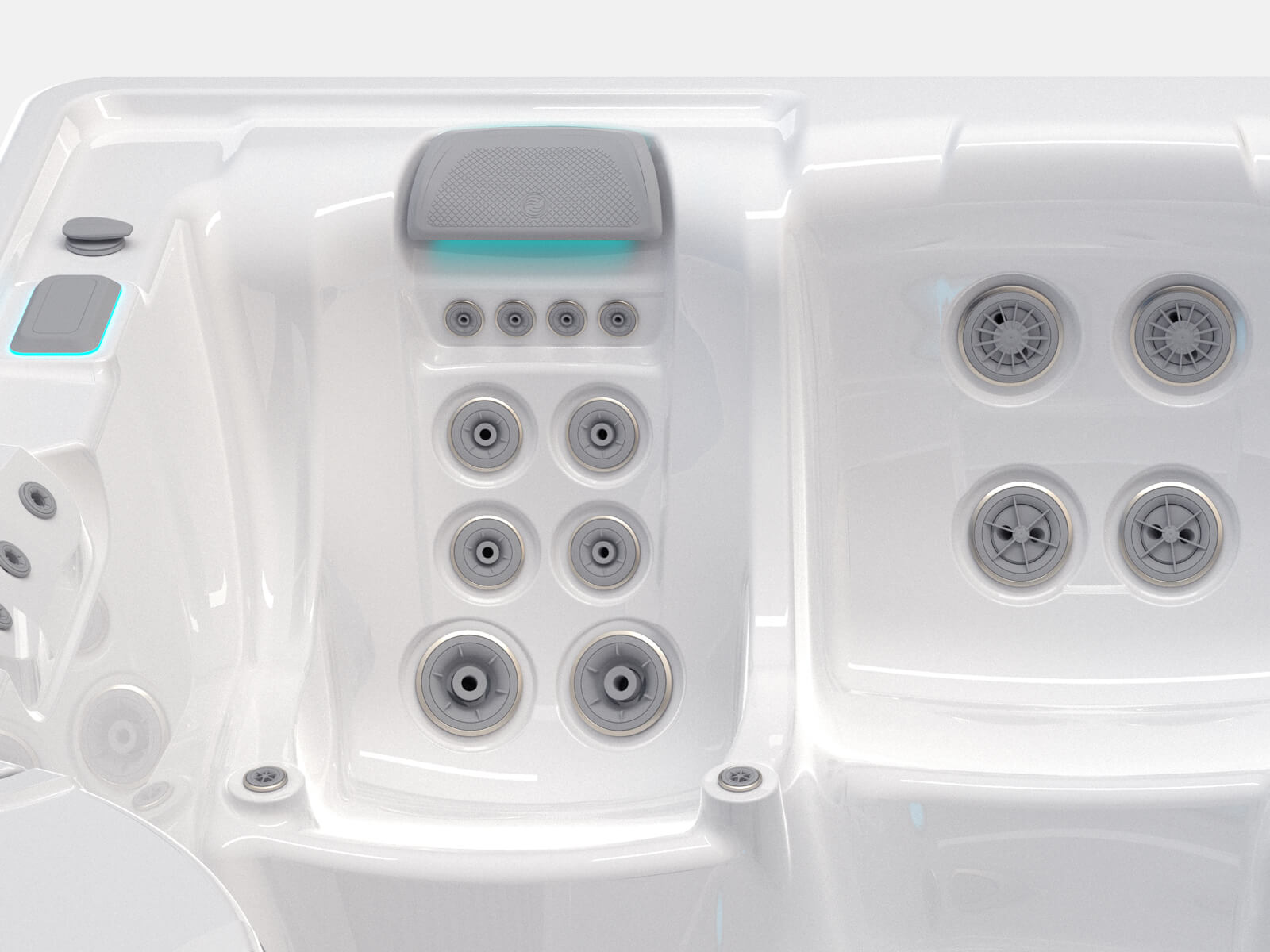 Envoy Spa Hot Tub, Highlife Collection, 5 Seats, Lounge Feature