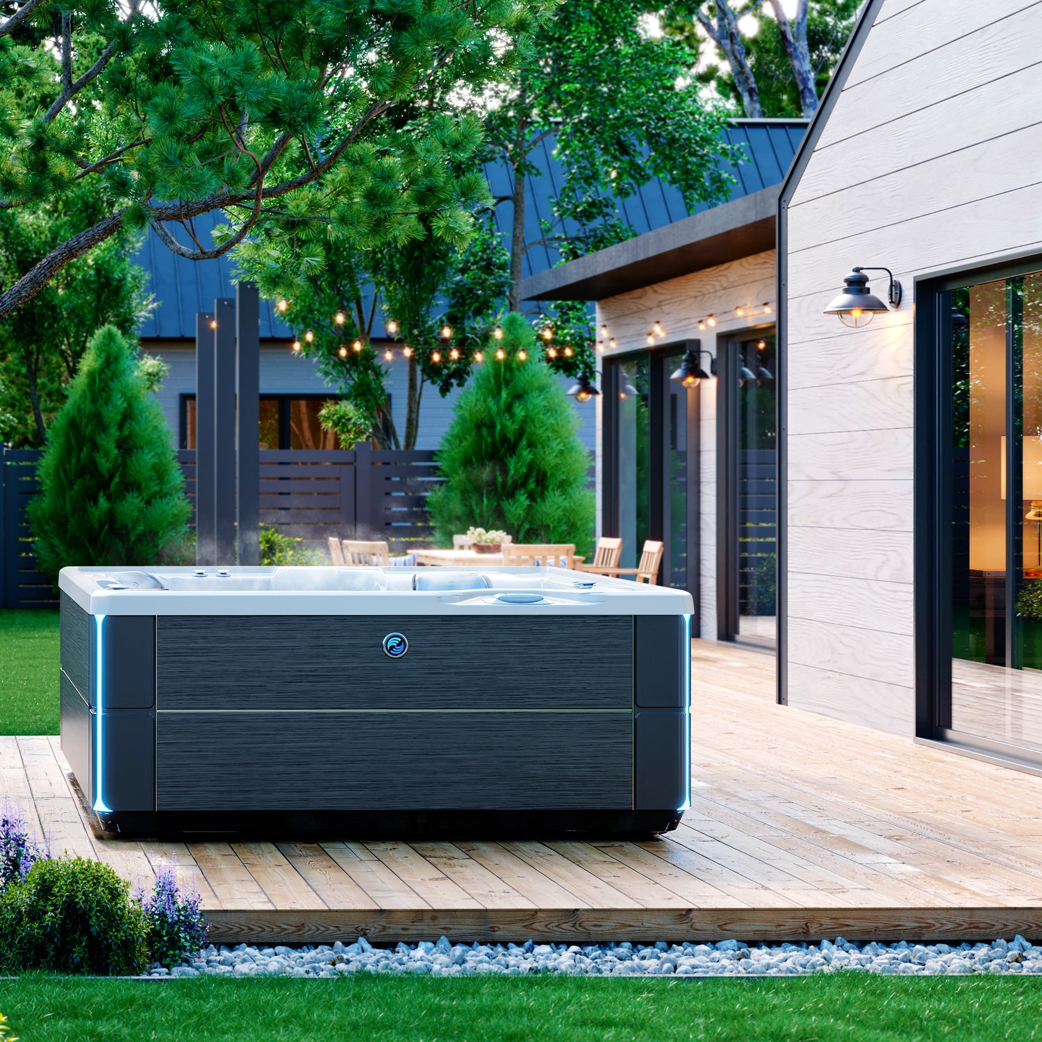 Hot Spring Spa, Hot Tub, Backyard Lifestyle