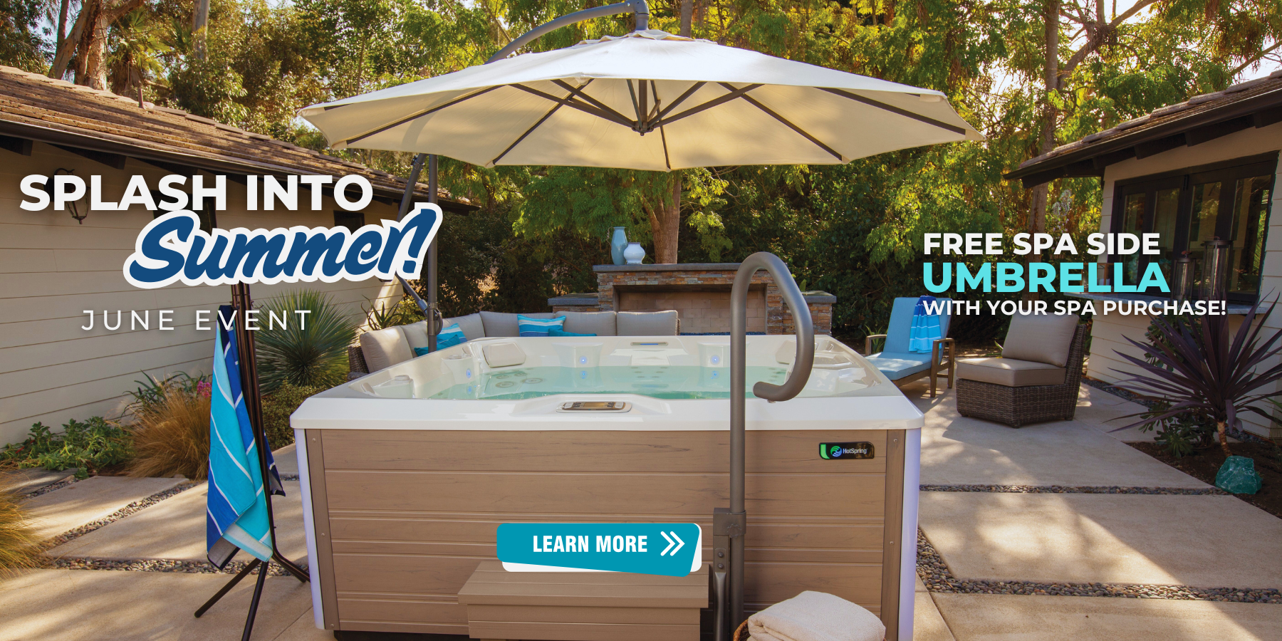 Free Spa Side Umbrella, Hot Spring Spas