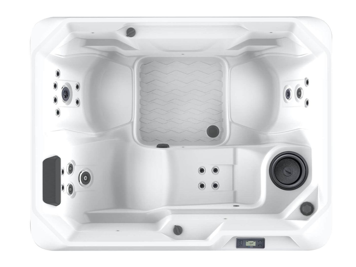 Stride Hot Tub Spa, 3 Seats with Lounge, Hot Spring Spas